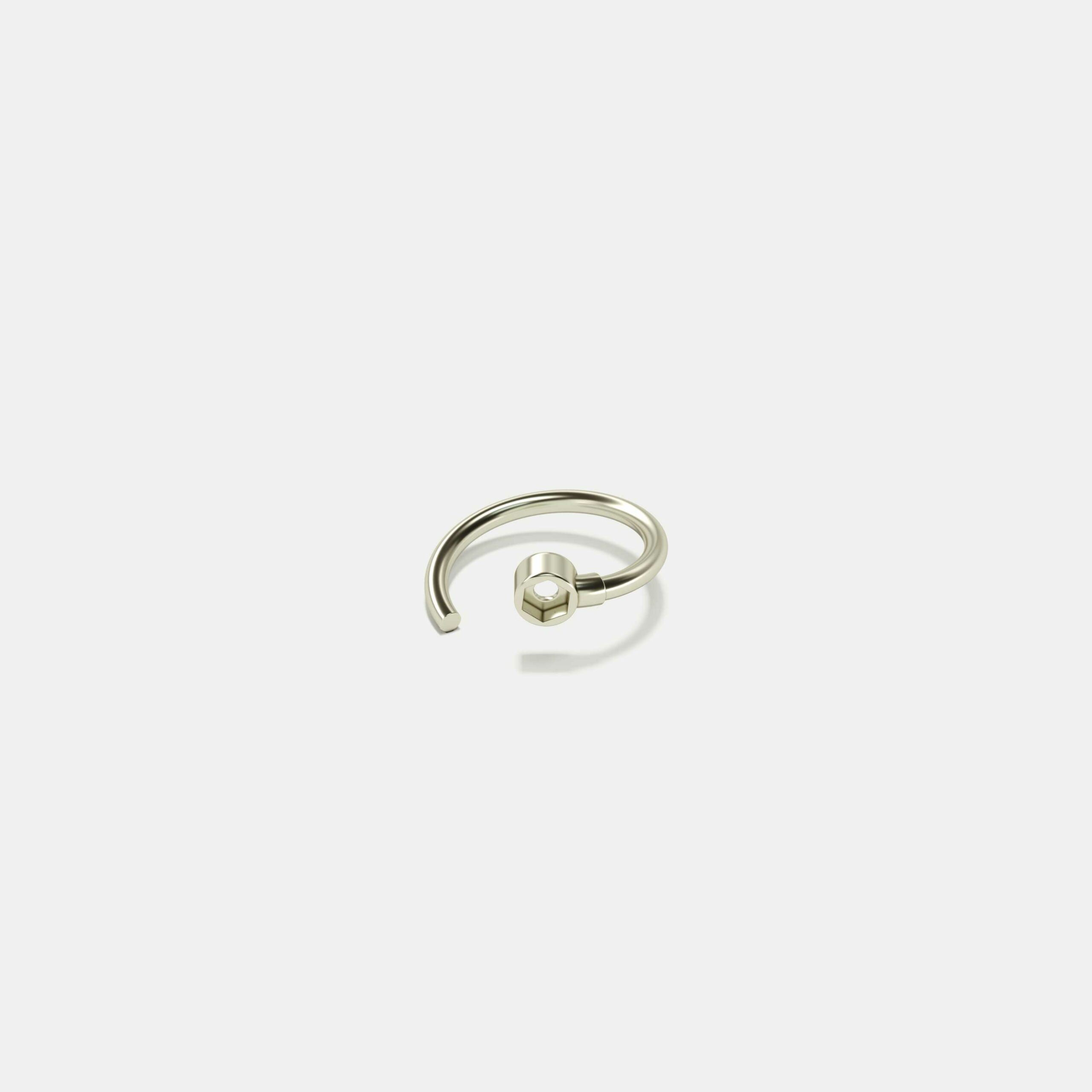 Ring № 1 in white gold