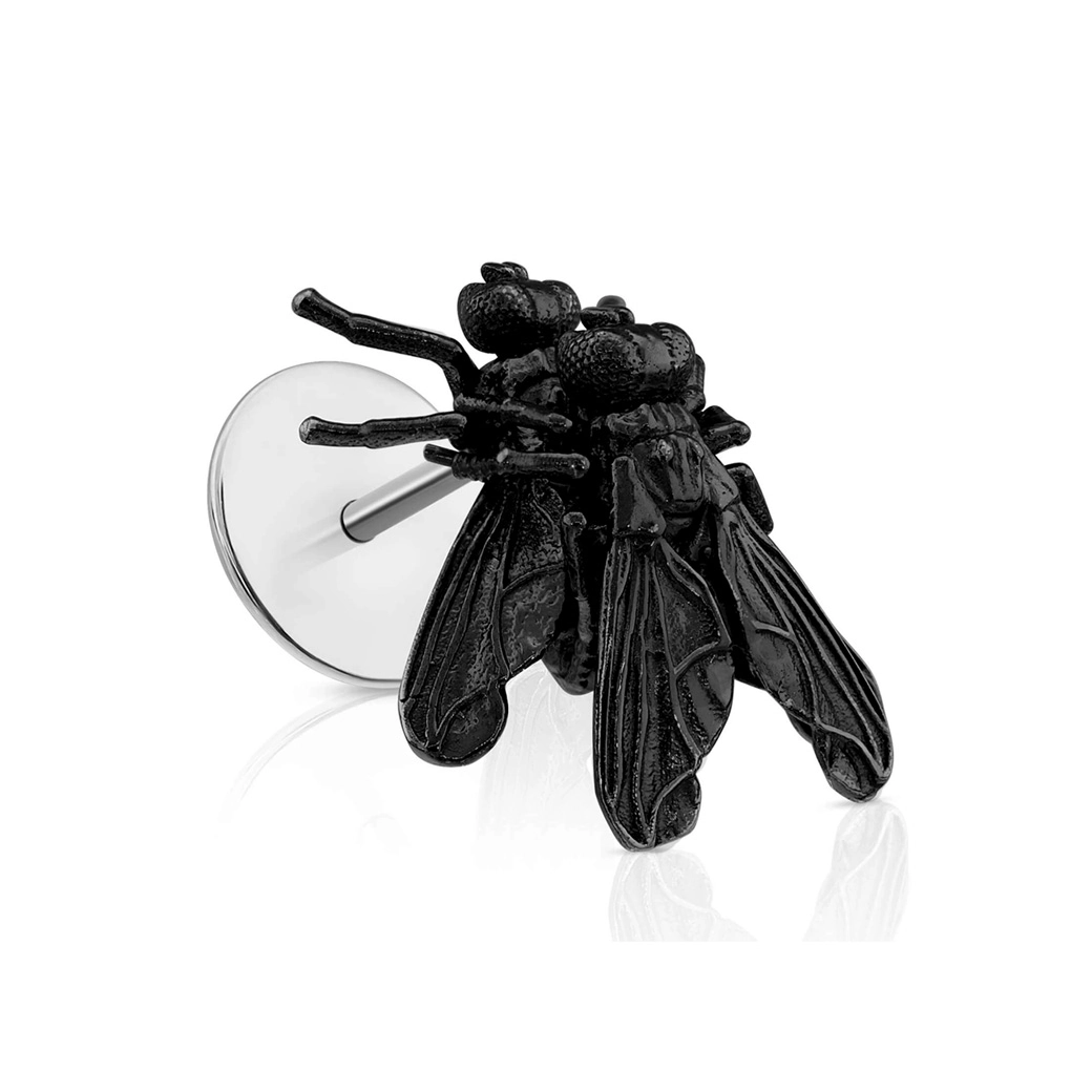 Fly on Fly Mono Earring