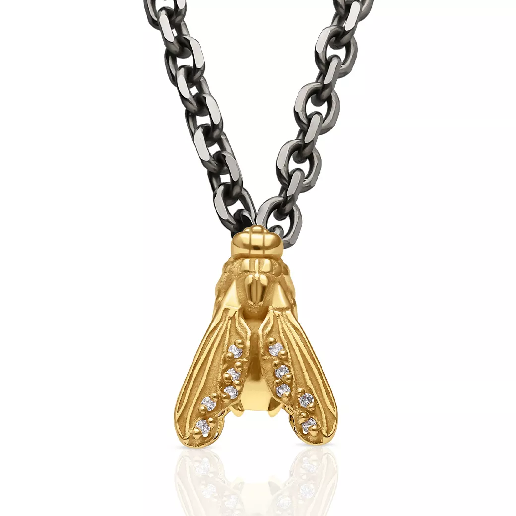 Collar Fly Classique Titanium