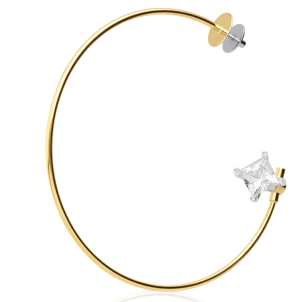 Rock Crystal Quartz Limited Edition Big Hoop