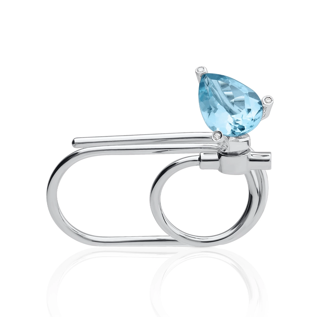 Anillo Topacio Blue Sky Limited Edition